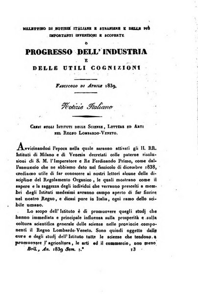 Bollettino di notizie statistiche ed economiche d'invenzioni e scoperte