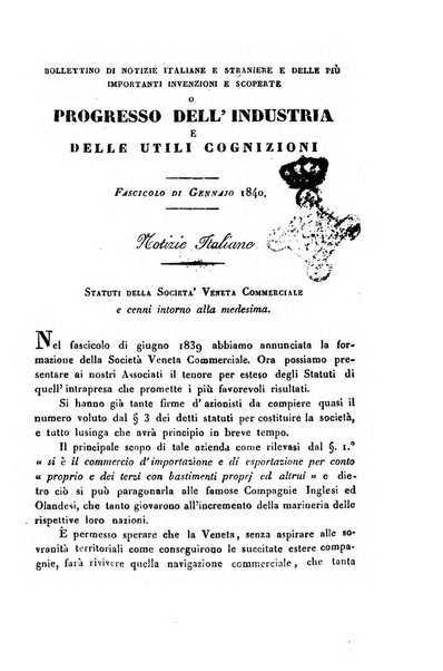 Bollettino di notizie statistiche ed economiche d'invenzioni e scoperte