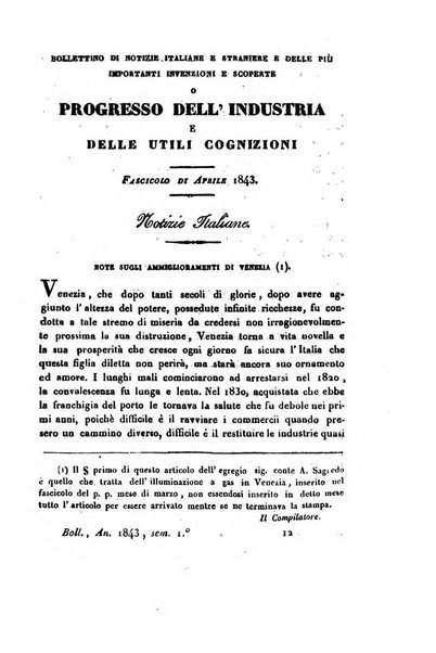 Bollettino di notizie statistiche ed economiche d'invenzioni e scoperte