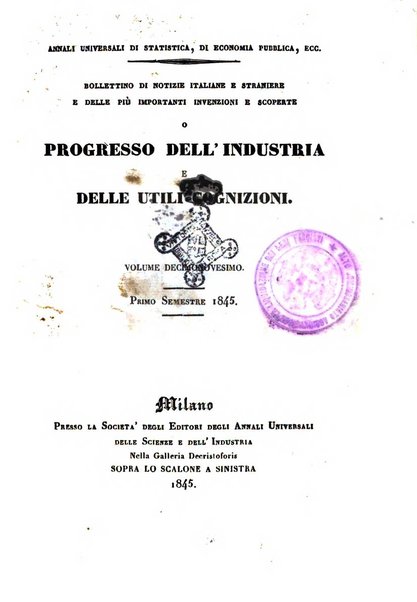 Bollettino di notizie statistiche ed economiche d'invenzioni e scoperte