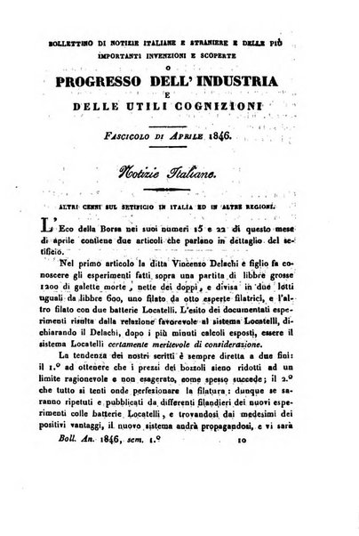 Bollettino di notizie statistiche ed economiche d'invenzioni e scoperte