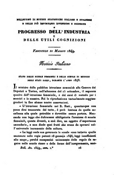 Bollettino di notizie statistiche ed economiche d'invenzioni e scoperte