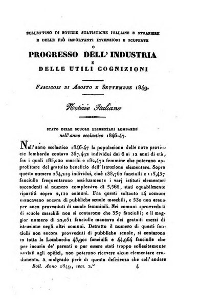 Bollettino di notizie statistiche ed economiche d'invenzioni e scoperte