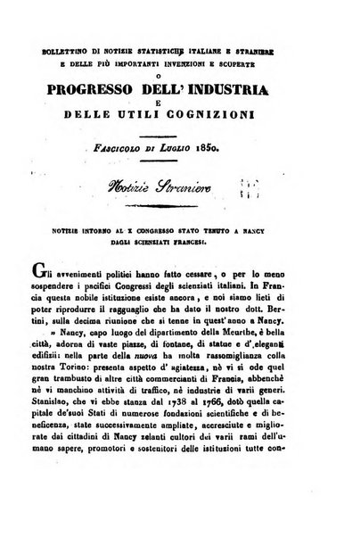 Bollettino di notizie statistiche ed economiche d'invenzioni e scoperte