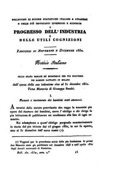 Bollettino di notizie statistiche ed economiche d'invenzioni e scoperte