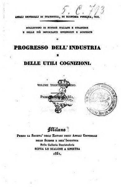 Bollettino di notizie statistiche ed economiche d'invenzioni e scoperte