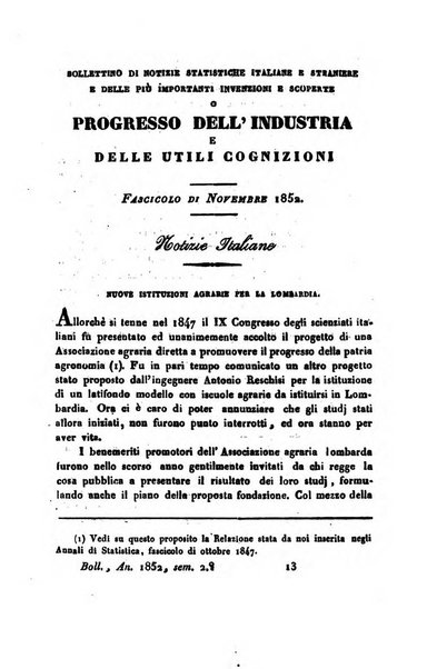 Bollettino di notizie statistiche ed economiche d'invenzioni e scoperte