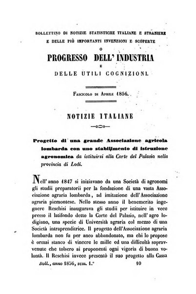 Bollettino di notizie statistiche ed economiche d'invenzioni e scoperte