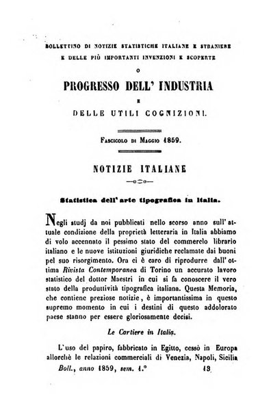 Bollettino di notizie statistiche ed economiche d'invenzioni e scoperte