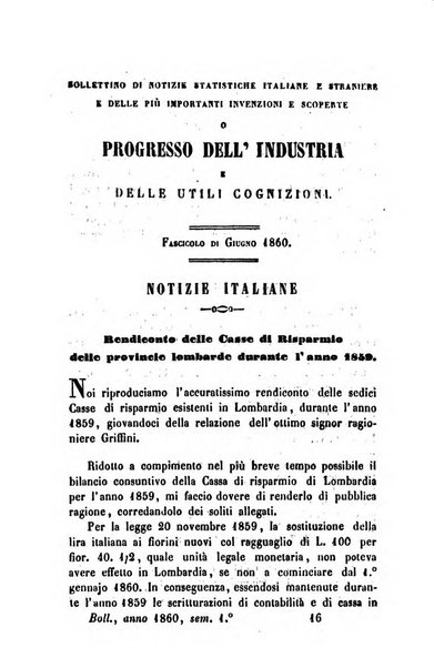 Bollettino di notizie statistiche ed economiche d'invenzioni e scoperte