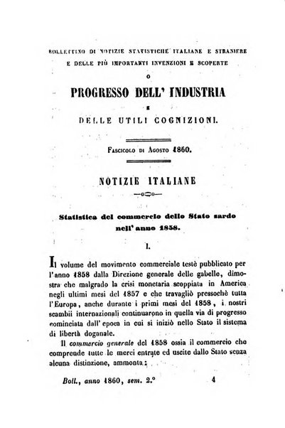 Bollettino di notizie statistiche ed economiche d'invenzioni e scoperte