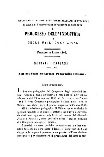 Bollettino di notizie statistiche ed economiche d'invenzioni e scoperte