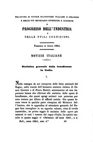 Bollettino di notizie statistiche ed economiche d'invenzioni e scoperte