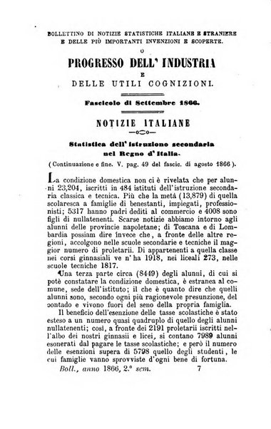 Bollettino di notizie statistiche ed economiche d'invenzioni e scoperte