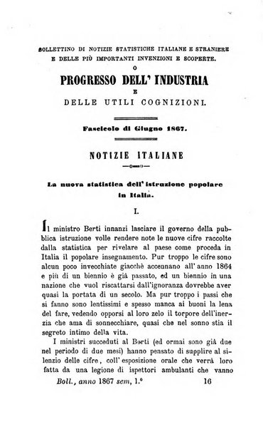 Bollettino di notizie statistiche ed economiche d'invenzioni e scoperte