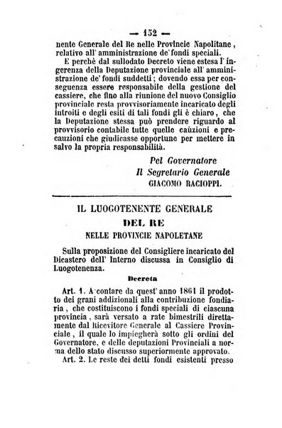 Giornale del governo della provincia di Basilicata