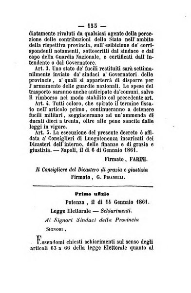 Giornale del governo della provincia di Basilicata