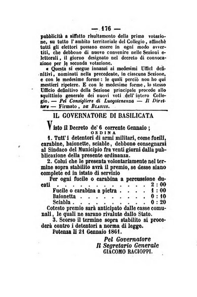 Giornale del governo della provincia di Basilicata