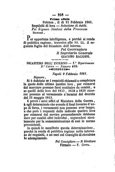 Giornale del governo della provincia di Basilicata