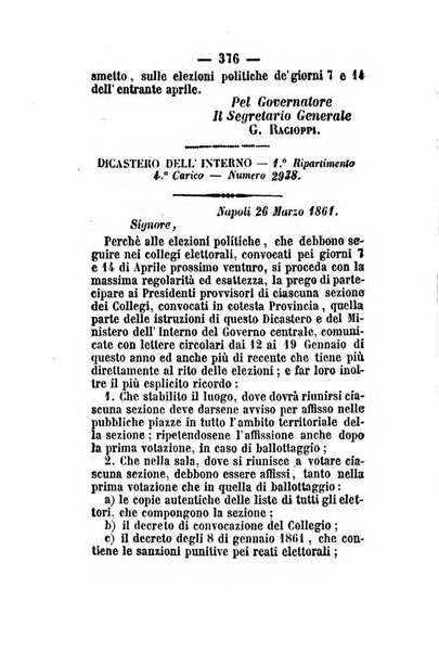 Giornale del governo della provincia di Basilicata