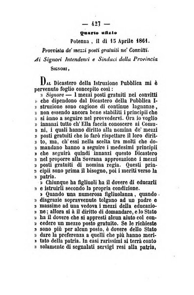 Giornale del governo della provincia di Basilicata