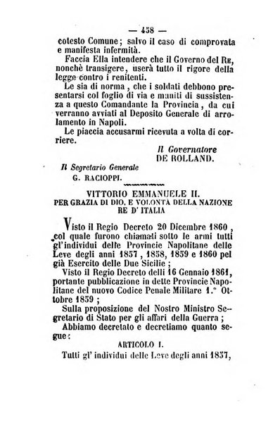 Giornale del governo della provincia di Basilicata