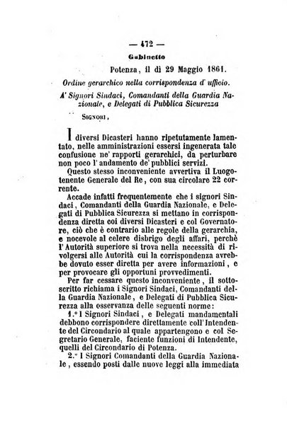 Giornale del governo della provincia di Basilicata