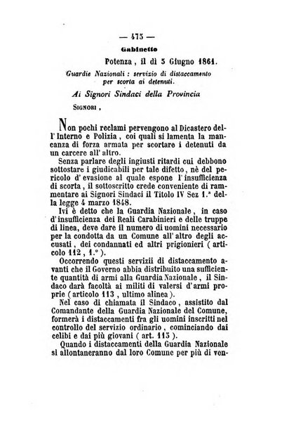 Giornale del governo della provincia di Basilicata