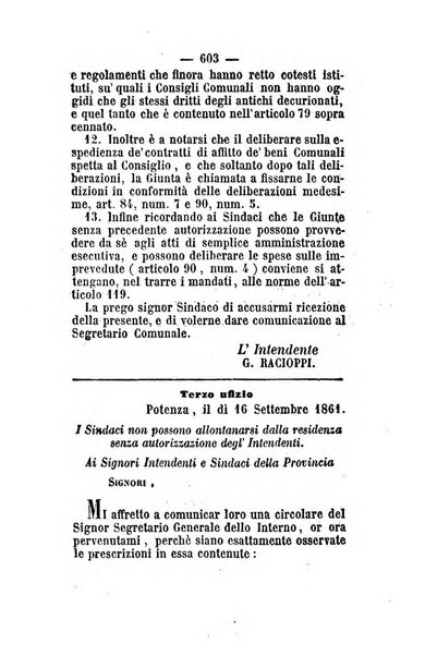 Giornale del governo della provincia di Basilicata