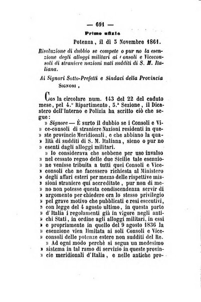 Giornale del governo della provincia di Basilicata