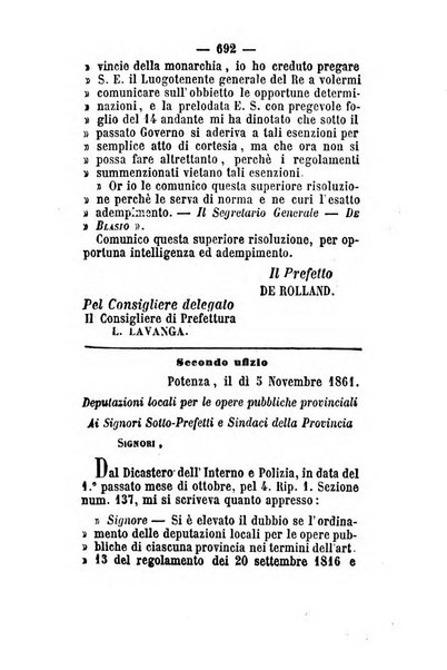 Giornale del governo della provincia di Basilicata