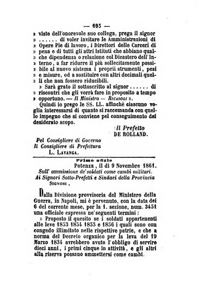 Giornale del governo della provincia di Basilicata