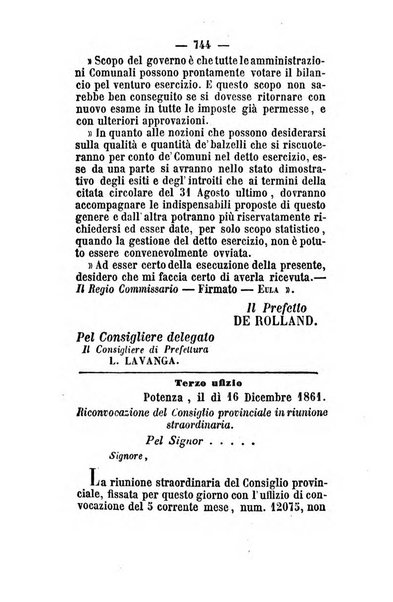 Giornale del governo della provincia di Basilicata