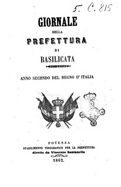 Giornale del governo della provincia di Basilicata