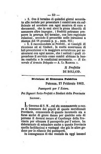 Giornale del governo della provincia di Basilicata