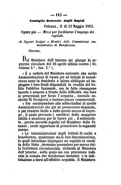 Giornale del governo della provincia di Basilicata