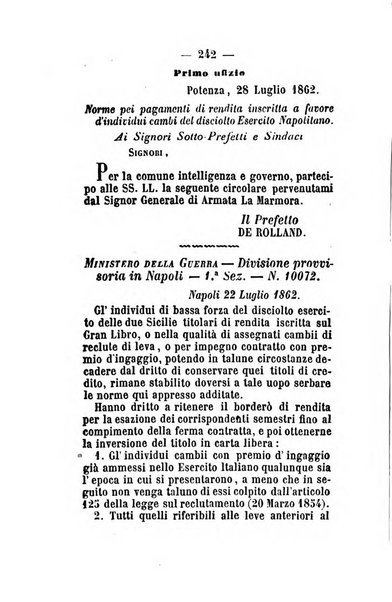 Giornale del governo della provincia di Basilicata