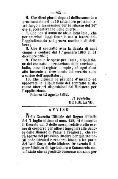 Giornale del governo della provincia di Basilicata