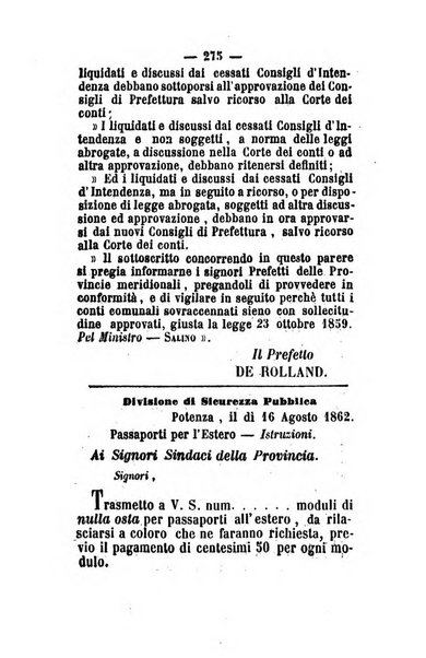 Giornale del governo della provincia di Basilicata