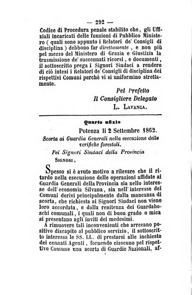 Giornale del governo della provincia di Basilicata