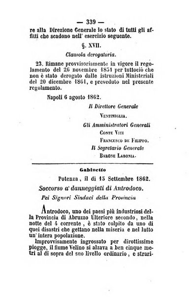 Giornale del governo della provincia di Basilicata