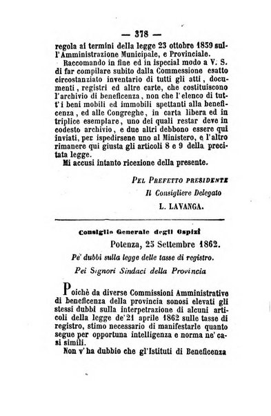 Giornale del governo della provincia di Basilicata