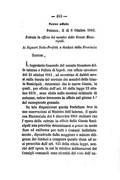 Giornale del governo della provincia di Basilicata