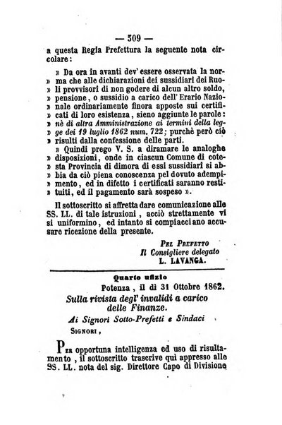 Giornale del governo della provincia di Basilicata