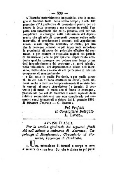 Giornale del governo della provincia di Basilicata