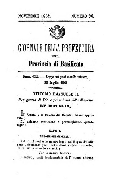 Giornale del governo della provincia di Basilicata