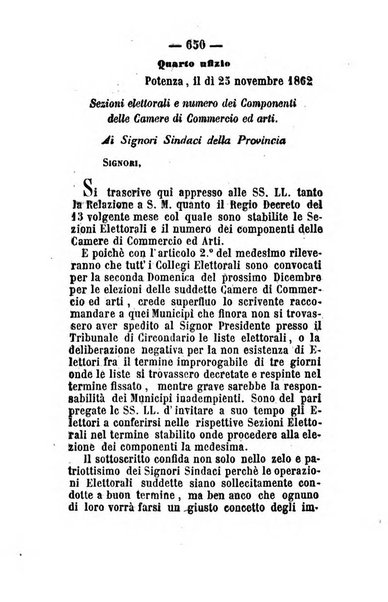 Giornale del governo della provincia di Basilicata