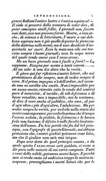 L'indicatore de' progressi della letteratura, delle scienze, delle arti e dell'industria ovvero Rivista de' libri di maggiore importanza che si pubblicano in Italia e de' giornali scientifici e letterari più accreditati di tutte le nazioni