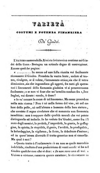 L'indicatore de' progressi della letteratura, delle scienze, delle arti e dell'industria ovvero Rivista de' libri di maggiore importanza che si pubblicano in Italia e de' giornali scientifici e letterari più accreditati di tutte le nazioni