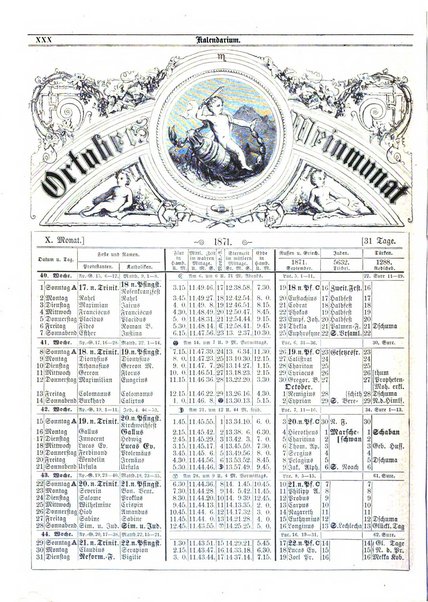 Illustrirter Kalender Jahrbuch der Treignisse, Bestretungen u. Fortsch im Volkerleben u. im. Gebiche..